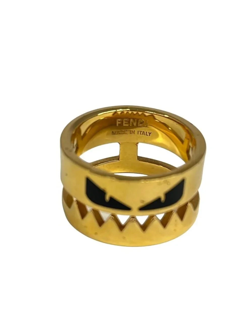 Fendi Ring L Monster Star Bugs Gold Black